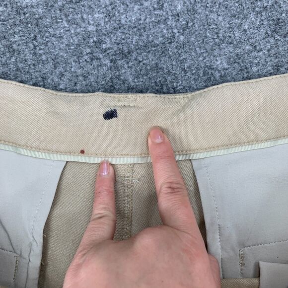 Lululemon Short Mens 38 Straw Beige Commission Flat Front Stretch Golf Chino - Picture 4 of 12